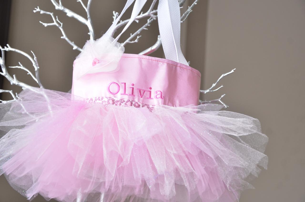 Pink Princess Satin Tutu Tote Bag -personalizable Tutu Tote Bag-perfect Any Time Gift